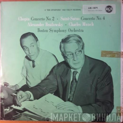 / Alexander Brailowsky / Frédéric Chopin / Camille Saint-Saëns , Boston Symphony Orchestra  Charles Munch  - Chopin Concert No. 2 In F Minor, Saint-Saens Concerto No. 4 In C Minor