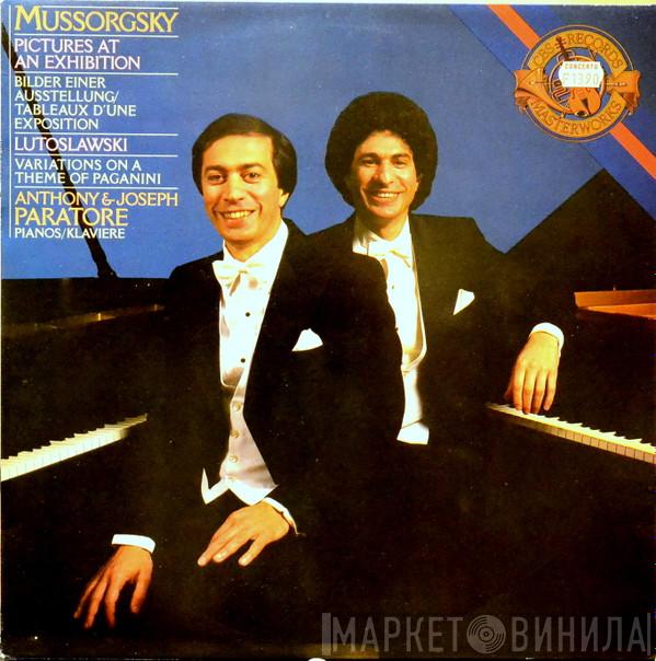 , Anthony Und Joseph Paratore / Modest Mussorgsky  Witold Lutoslawski  - Pictures At An Exhibition / Variations On A Theme By Paganini For 2 Pianos