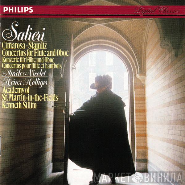 / Antonio Salieri / Domenico Cimarosa : Carl Stamitz , Aurèle Nicolet , Heinz Holliger , The Academy Of St. Martin-in-the-Fields  Kenneth Sillito  - Concertos For Flute And Oboe / Konzerte Für Flöte Und Oboe / Concertos Pour Flûte Et Hautbois