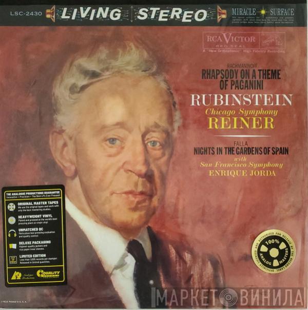 , Arthur Rubinstein / Sergei Vasilyevich Rachmaninoff  Manuel De Falla  - Rhapsody On A Theme Of Paganini / Nights In The Gardens Of Spain