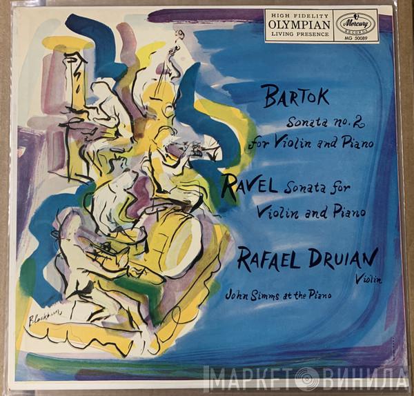 / Béla Bartók - Maurice Ravel , Rafael Druian  John Simms   - Sonata No. 2 For Violin And Piano / Sonata For Violin And Piano