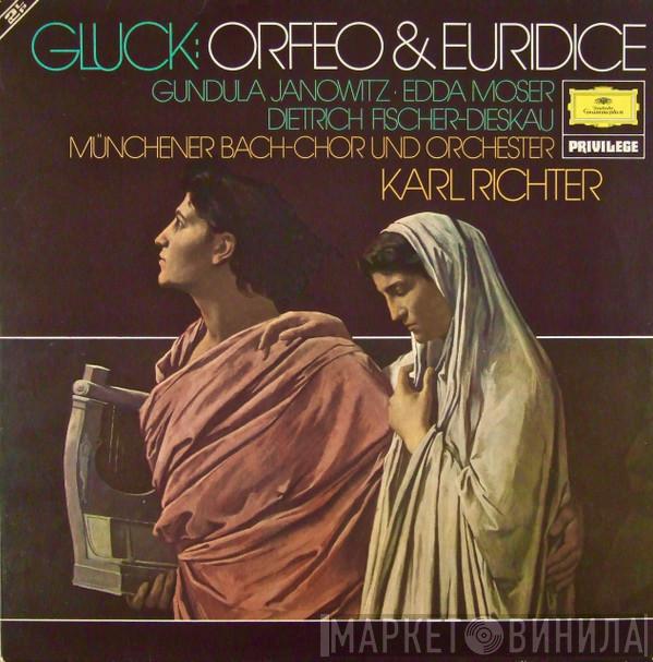 : Christoph Willibald Gluck , Gundula Janowitz , Edda Moser , Dietrich Fischer-Dieskau Und Münchener Bach-Chor , Münchener Bach-Orchester  Karl Richter  - Orfeo & Euridice