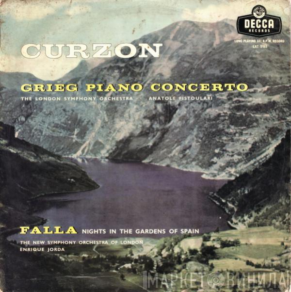 , Clifford Curzon , Edvard Grieg , The London Symphony Orchestra , Anatole Fistoulari , Manuel De Falla , The New Symphony Orchestra Of London  Enrique Jordá  - Piano Concerto / Nights In The Gardens Of Spain