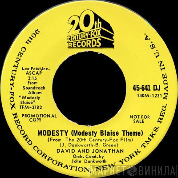 / David & Jonathan  The John Dankworth Orchestra  - Modesty (Modesty Blaise Theme) / The Willie Waltz