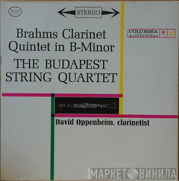 / David Oppenheim / Budapest String Quartet  Johannes Brahms  - Clarinet Quintet In B-Minor