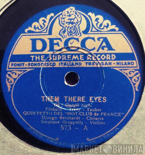, Django Reinhardt , Quintette Du Hot Club De France  Stéphane Grappelli  - Them There Eyes / Dafne