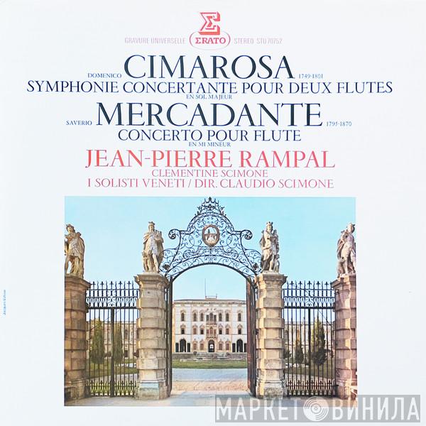 / Domenico Cimarosa - Giuseppe Saverio Mercadante , Jean-Pierre Rampal , Clementine Hoogendoorn Scimone , I Solisti Veneti  Claudio Scimone  - Symphonie Concertante Pour Deux Flutes / Concerto Pour Flute