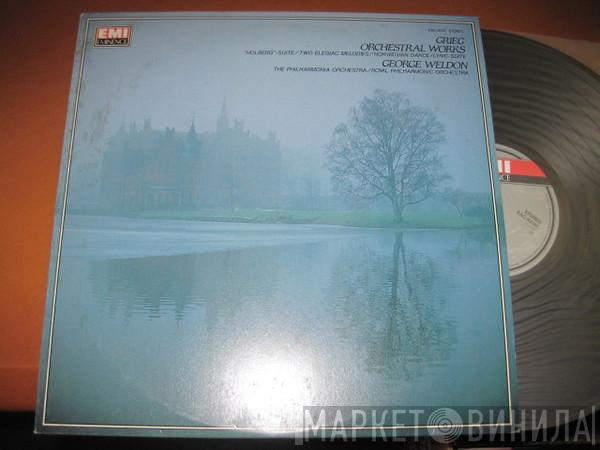 , Edvard Grieg , George Weldon / Philharmonia Orchestra  The Royal Philharmonic Orchestra  - Orchestral Works - "Holberg"-Suite / Two Elegiac Melodies / Norwegian Dance / Lyric-Suite
