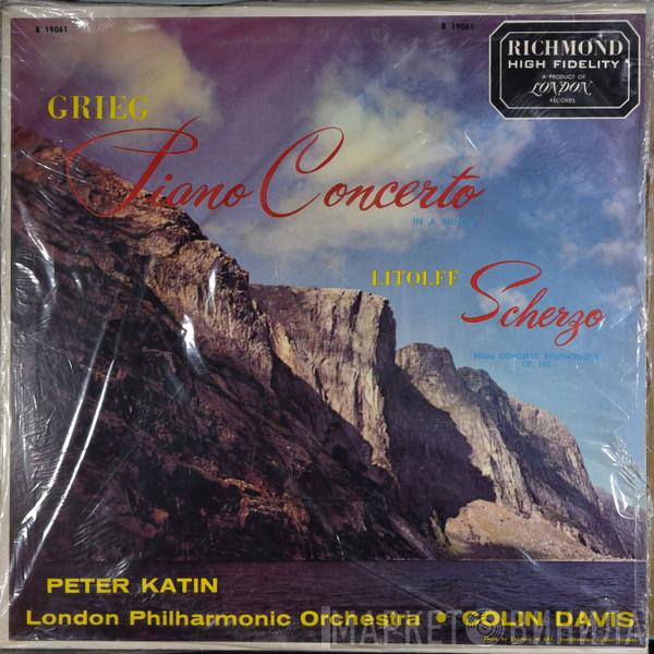 , Edvard Grieg - Henry Litolff , Peter Katin , The London Philharmonic Orchestra  Sir Colin Davis  - Piano Concerto In A Minor / Scherzo