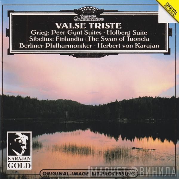 , Edvard Grieg , Jean Sibelius , Berliner Philharmoniker  Herbert von Karajan  - Grieg: Peer Gynt Suites • Holberg Suite / Sibelius: Finlandia • The Swan Of Tuonela