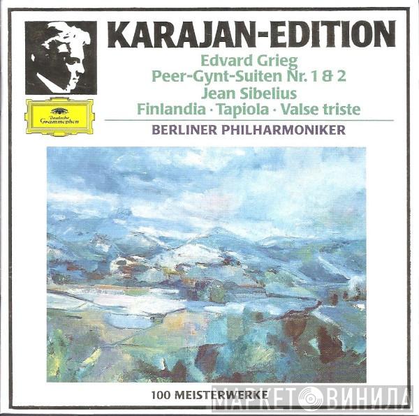 / Edvard Grieg , Jean Sibelius , Berliner Philharmoniker  Herbert von Karajan  - Peer-Gynt-Suiten Nr. 1 & 2 / Finlandia, Tapiola, Valse Triste