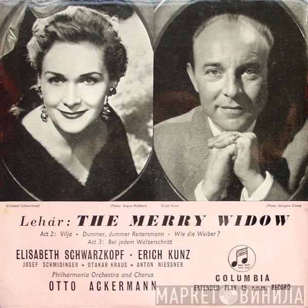 / Elisabeth Schwarzkopf / Erich Kunz And Philharmonia Orchestra Conducted By Philharmonia Chorus  Otto Ackermann  - The Merry Widow
