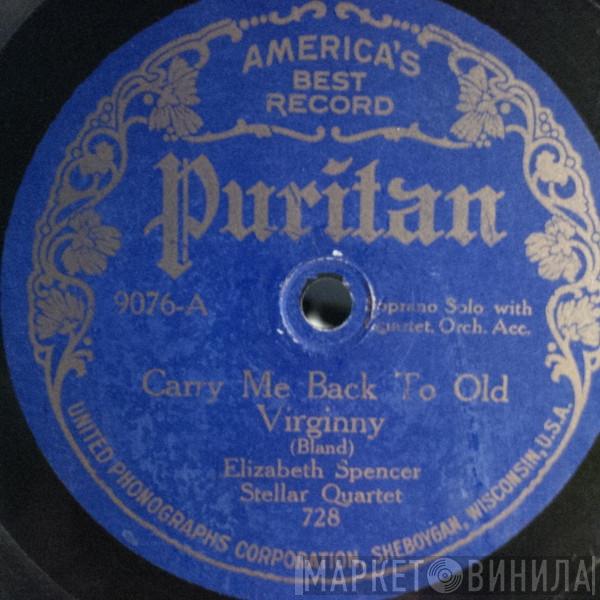 , Elizabeth Spencer  Stellar Quartet  - Carry Me Back To Old Virginny / Old Black Joe