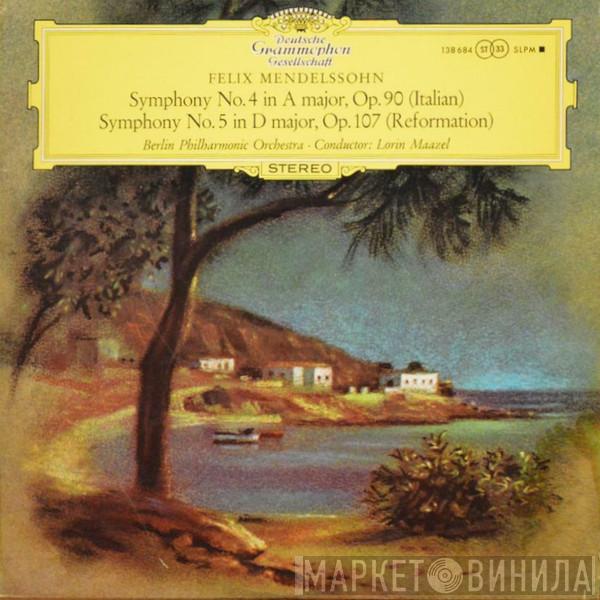 - Felix Mendelssohn-Bartholdy , Lorin Maazel  Berliner Philharmoniker  - Symphony No. 4 In A Major, Op. 90 (Italian) / Symphony No. 5 In D Major, Op. 107 (Reformation)