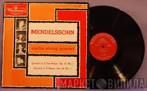 , Felix Mendelssohn-Bartholdy  The Curtis String Quartet  - String Quartet No. 1 In E Flat Major, Op. 12 / String Quartet No. 3 In D Major, Op. 44, No. 1