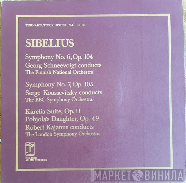 , Finnish National Orchestra , Georg Schnéevoigt , BBC Symphony Orchestra , Serge Koussevitzky , The London Symphony Orchestra  Robert Kajanus  - Koussevitsky/Kajanus/Schneevoigt: Jean Sibelius (1865-1957)