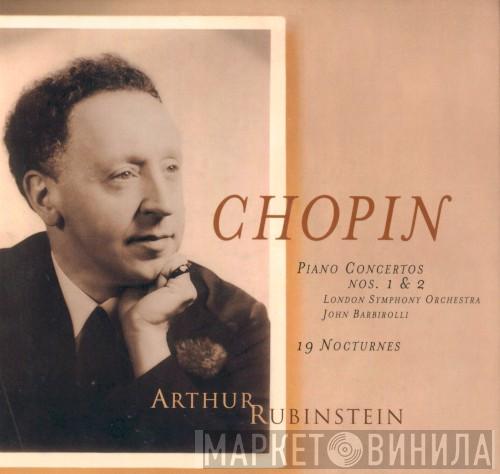 , Frédéric Chopin , Arthur Rubinstein , The London Symphony Orchestra  Sir John Barbirolli  - Piano Concertos Nos. 1 & 2 / 19 Nocturnes