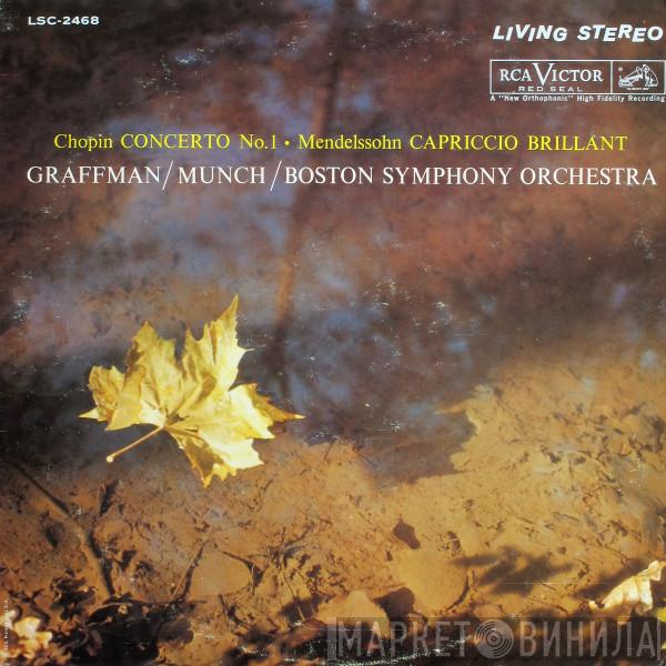 / Frédéric Chopin , Felix Mendelssohn-Bartholdy / Gary Graffman / Charles Munch  Boston Symphony Orchestra  - Piano Concerto No. 1 /  Capriccio Brillant