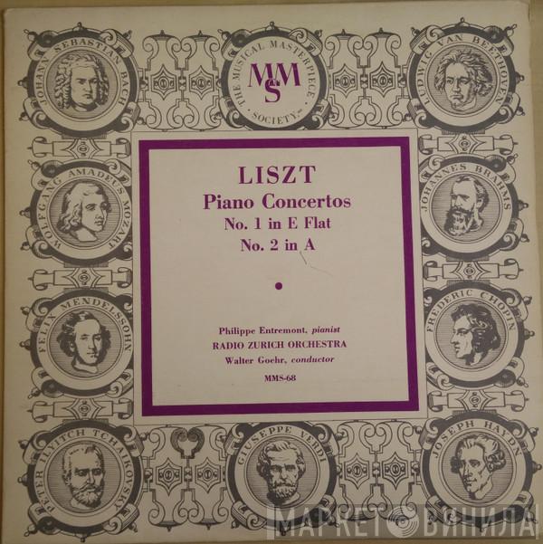 , Franz Liszt , Philippe Entremont , Zurich Radio Orchestra  Walter Goehr  - Piano Concertos No. 1 In E Flat / No. 2 In