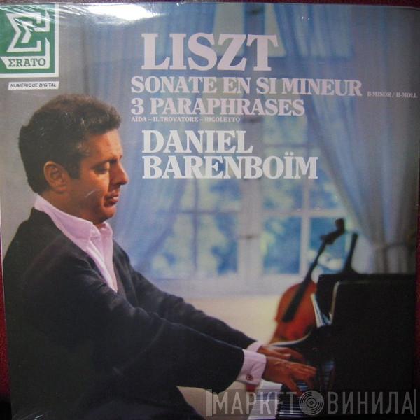 , Franz Liszt  Daniel Barenboim  - Sonate En Si Mineur (B Minor / H-Moll) / 3 Paraphrases (Aida - Il Trovatore - Rigoletto)