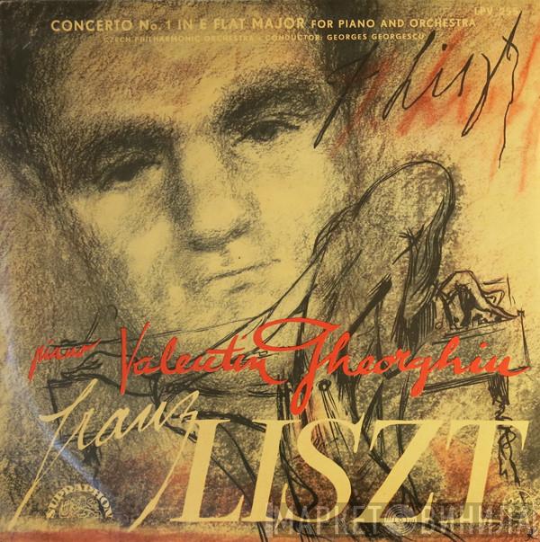 ; Franz Liszt , Valentin Gheorghiu , The Czech Philharmonic Orchestra  George Georgescu  - Concerto No. 1 In E Flat Major For Piano And Orchestra