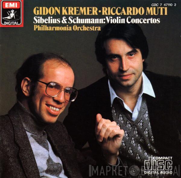 , Gidon Kremer , Riccardo Muti / Philharmonia Orchestra & Jean Sibelius  Robert Schumann  - Violin Concertos