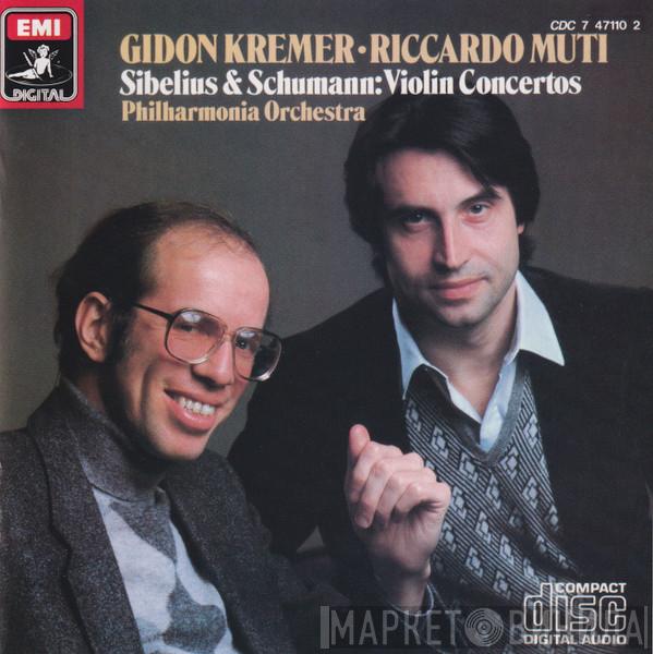 , Gidon Kremer , Riccardo Muti / Philharmonia Orchestra & Jean Sibelius  Robert Schumann  - Violin Concertos