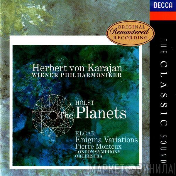 , Herbert von Karajan , Wiener Philharmoniker , Gustav Holst , Sir Edward Elgar , Pierre Monteux  The London Symphony Orchestra  - The Planets / Enigma Variations
