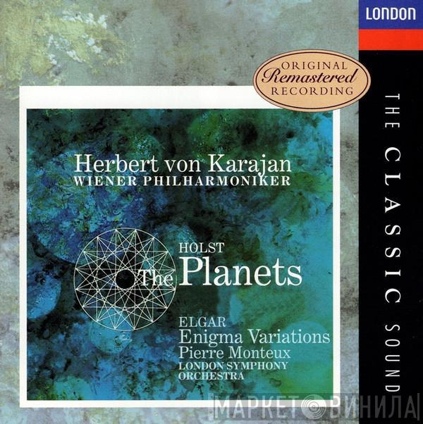 , Herbert von Karajan , Wiener Philharmoniker , Gustav Holst , Sir Edward Elgar , Pierre Monteux  The London Symphony Orchestra  - The Planets / Enigma Variations