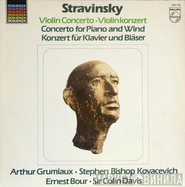 , Igor Stravinsky , Arthur Grumiaux , Ernest Bour , Sir Colin Davis  Stephen Bishop-Kovacevich  - Violin Concerto / Concerto For Piano & Wind Instruments