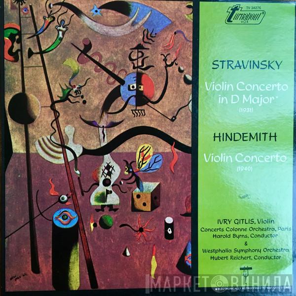 / Igor Stravinsky  Paul Hindemith  - Violin Concerto In D Major / Violin Concerto