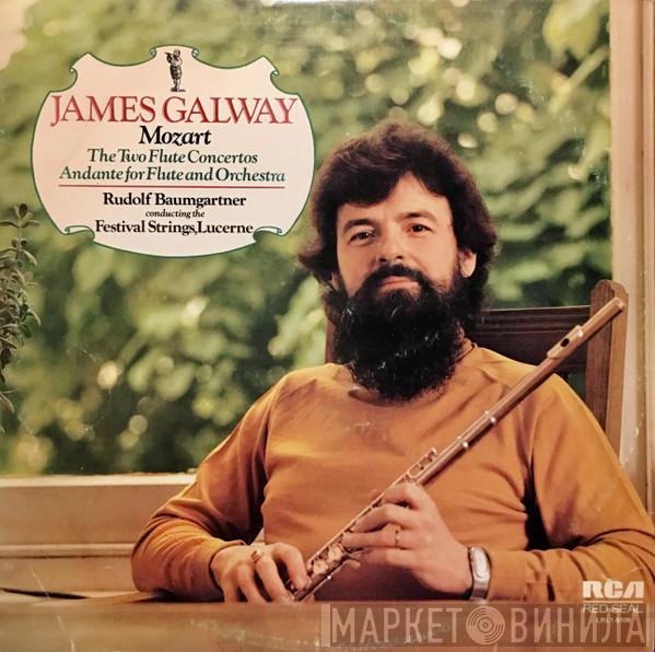 , James Galway , Wolfgang Amadeus Mozart Conducting The Rudolf Baumgartner  Festival Strings Lucerne  - The Two Flute Concertos / Andante For Flute And Orchestra