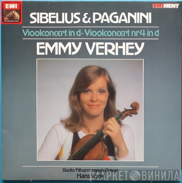 , Jean Sibelius , Niccolò Paganini , Emmy Verhey , Radio Filharmonisch Orkest  Hans Vonk  - Sibelius: Violinkonzert / Paganini: Violinkonzert Nr. 4