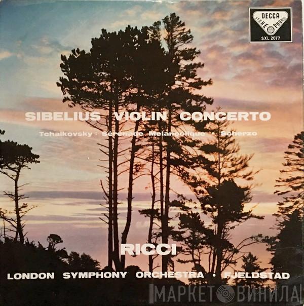 , Jean Sibelius , Pyotr Ilyich Tchaikovsky , Ruggiero Ricci ∙ The London Symphony Orchestra  Øivin Fjeldstad  - Violin Concerto / Serenade Melancolique ∙ Scherzo