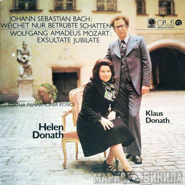 / Johann Sebastian Bach , Wolfgang Amadeus Mozart , Helen Donath , Klaus Donath  Slovak State Philharmonic Orchestra, Košice  - Weichet Nur Betrübte Schatten / Exsultate Jubilate