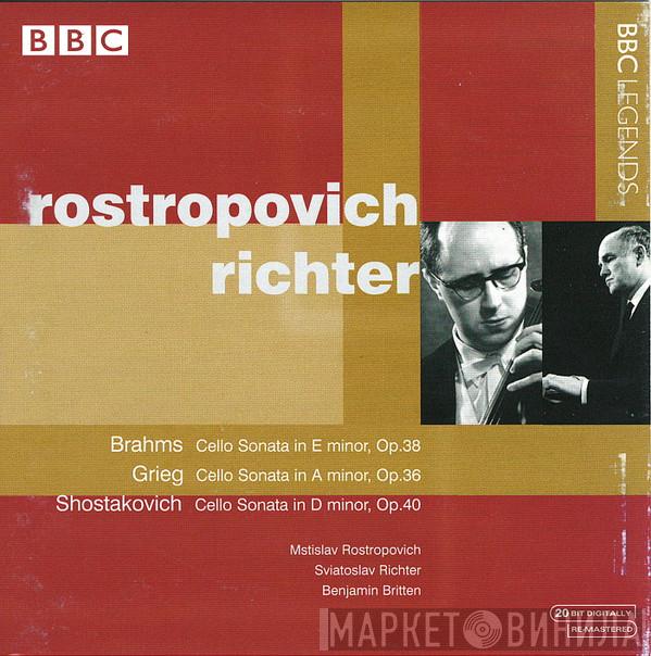 , Johannes Brahms , Edvard Grieg / Dmitri Shostakovich , Mstislav Rostropovich , Sviatoslav Richter  Benjamin Britten  - Brahms · Grieg · Shostakovich / Rostropovich · Richter