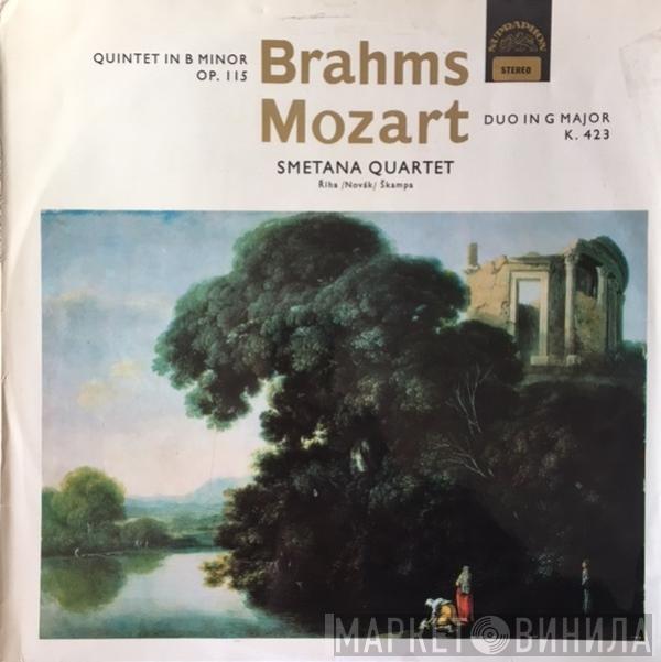 / Johannes Brahms - Wolfgang Amadeus Mozart  Smetana Quartet  - Quintet In B Minor Op. 115 / Duo In G Major K. 423