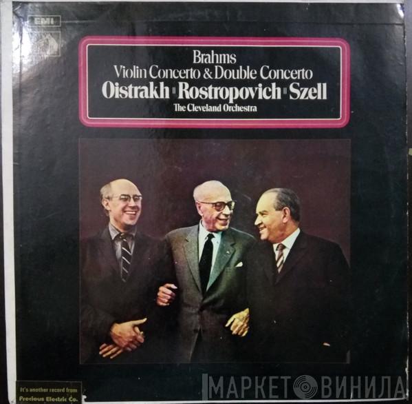 : Johannes Brahms and David Oistrach with Mstislav Rostropovich conducted by The Cleveland Orchestra  George Szell  - Violin Concerto & Double Concerto Vol.2
