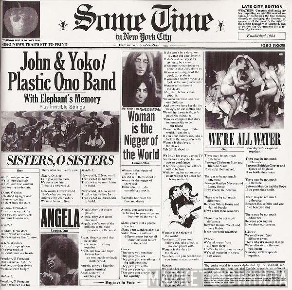/ John Lennon & Yoko Ono / The Plastic Ono Band Plus Elephants Memory  Invisible Strings  - Sometime In New York City