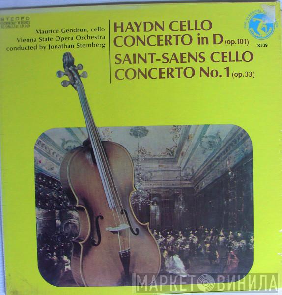 , Joseph Haydn , Camille Saint-Saëns , Maurice Gendron Conducted By Orchester Der Wiener Staatsoper  Jonathan Sternberg  - Cello Concerto In D (Op. 101) / Cello Concerto No. 1 (Op. 33)