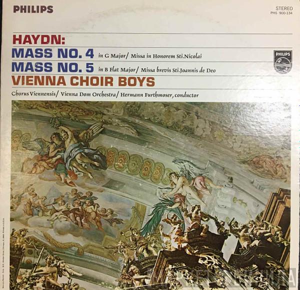 : Joseph Haydn / Die Wiener Sängerknaben / Chorus Viennensis  Wiener Domorchester  - Mass No. 4 In G Major, Mass No. 5 In B Flat Major