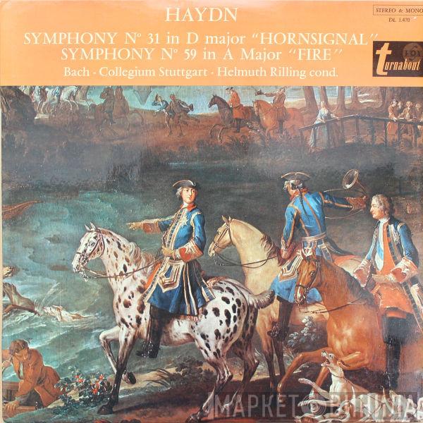 , Joseph Haydn , Helmuth Rilling  Bachcollegium Stuttgart  - Symphonies No. 31 In D Major Hornsignal' / Symphony No. 59 In A Major 'Fire'