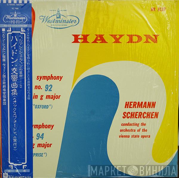 , Joseph Haydn , Hermann Scherchen  Orchester Der Wiener Staatsoper  - Symphony No. 92 In G Major / Symphony No. 94 In G Major