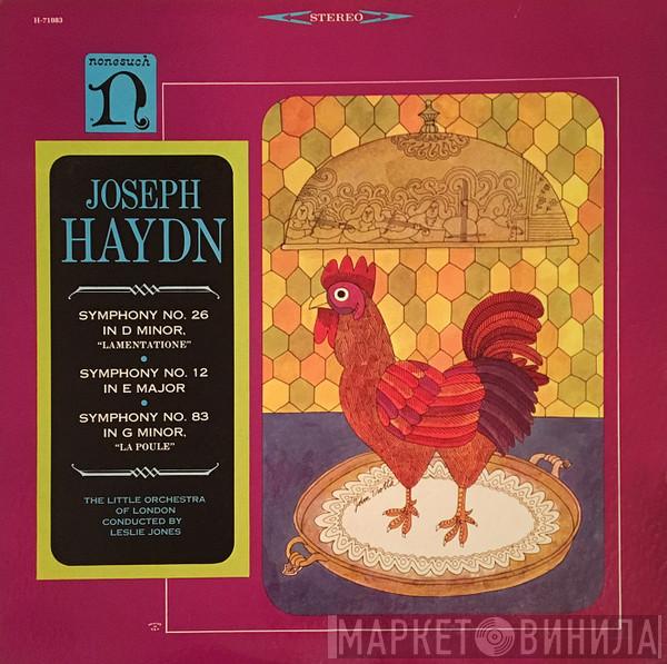 , Joseph Haydn , The Little Orchestra Of London  Leslie Jones  - Symphony No. 26 / Symphony No.12 / Symphony No. 83