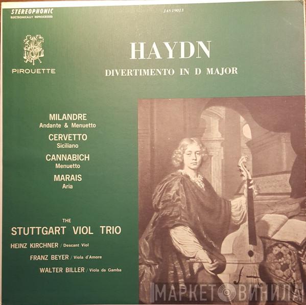 , Joseph Haydn , The Stuttgart Viol Trio , Heinz Kirchner , Franz Beyer  Walter Biller  - Haydn: Divertimento In D Major / Works by Milandre, Cannabich, Marais, Etc. (Cervetto, J. Stamitz)