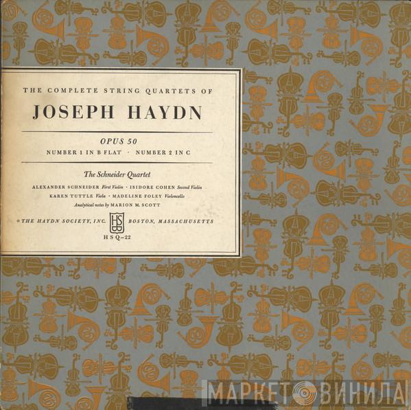 , Joseph Haydn  The Schneider Quartet  - Opus 50: Number 1 In B Flat / Number 2 In C