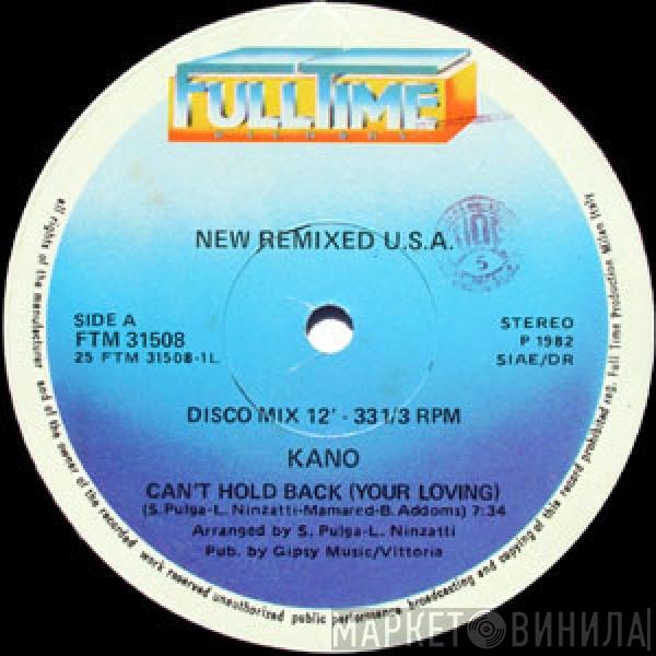 / Kano  Jimmy Ross  - Can't Hold Back (Your Loving) / Fall Into A Trance