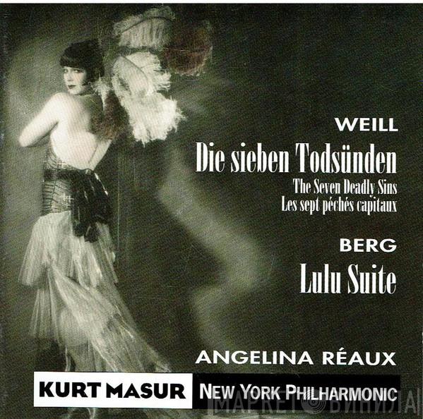 , Kurt Weill , Alban Berg , Angelina Réaux , Kurt Masur  The New York Philharmonic Orchestra  - Die Sieben Todsünden = The Seven Deadly Sins = Les Sept Péchés Capitaux / Lulu Suite