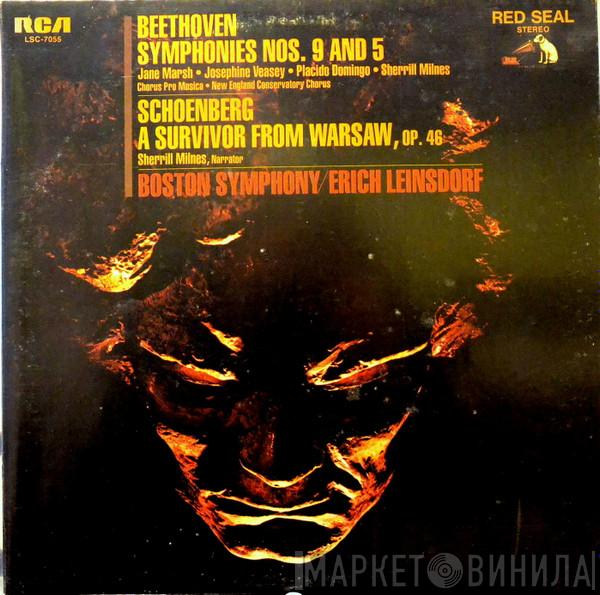 / Ludwig van Beethoven - Arnold Schoenberg , Erich Leinsdorf  Boston Symphony Orchestra  - Symphonies Nos. 9 And 5 / A Survivor From Warsaw