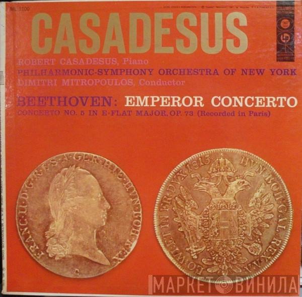 / Ludwig van Beethoven , Dimitri Mitropoulos / The New York Philharmonic Orchestra  Robert Casadesus  - Emperor Concerto: Concerto No. 5 In E-Flat Major, Op. 73